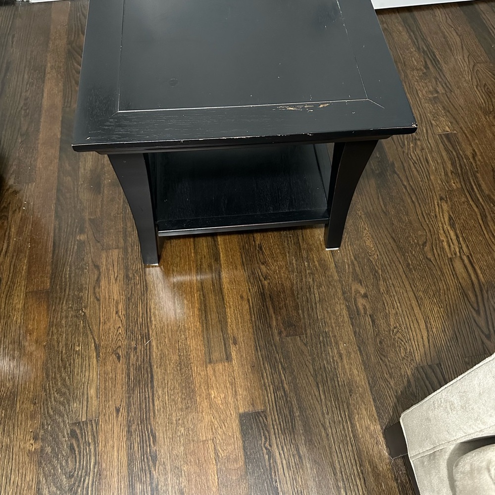 Pottery Barn Black Side Table